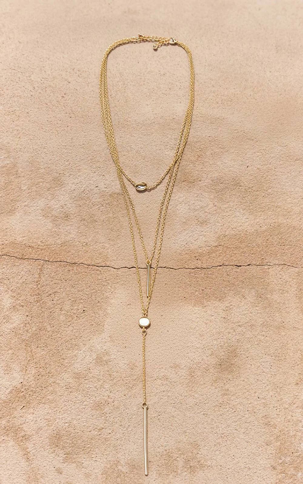 Triple Layer Bar Chain Necklace by PrettyLittleThing