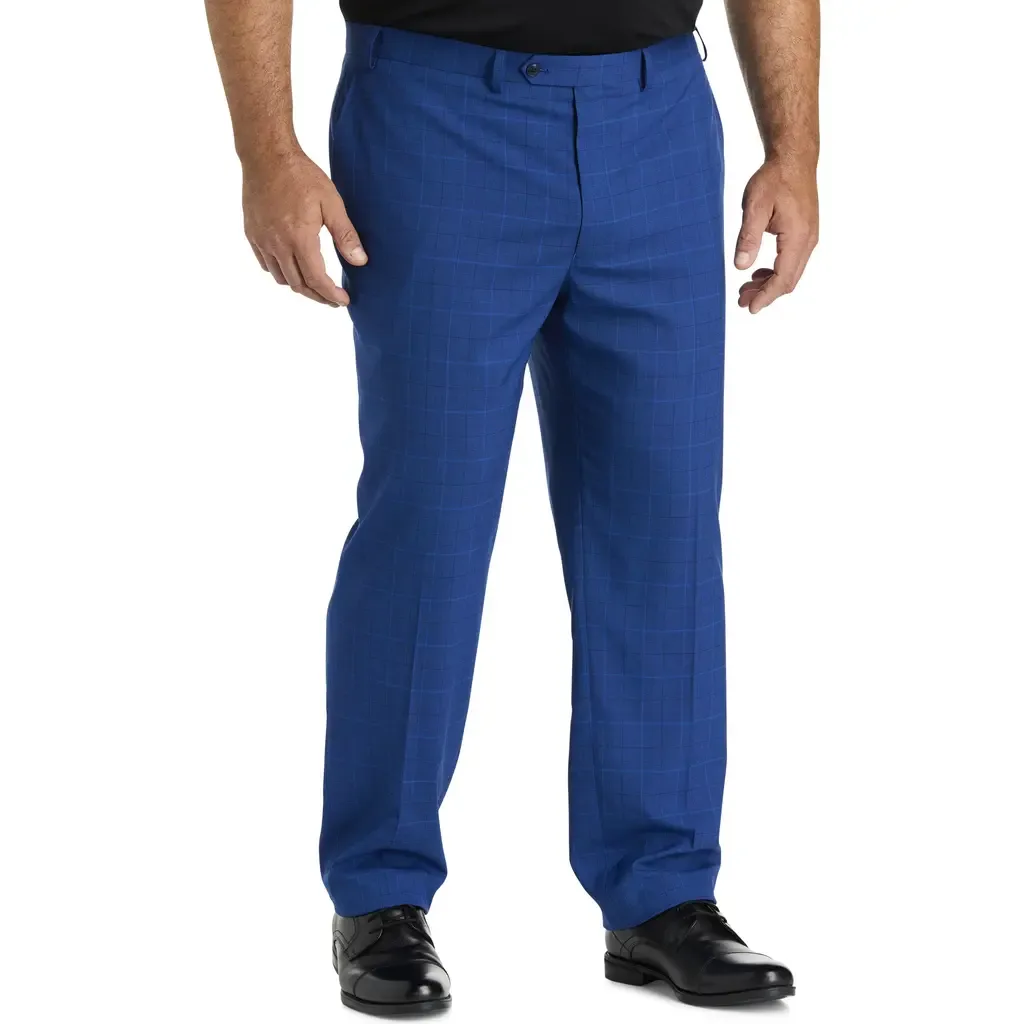 Windowpane Suit Pants by Michael Kors