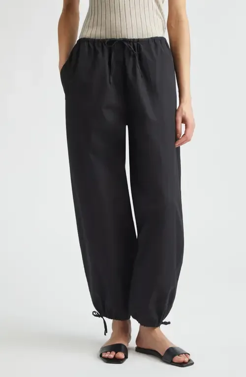 Organic Cotton Drawstring Trousers by TOTEME