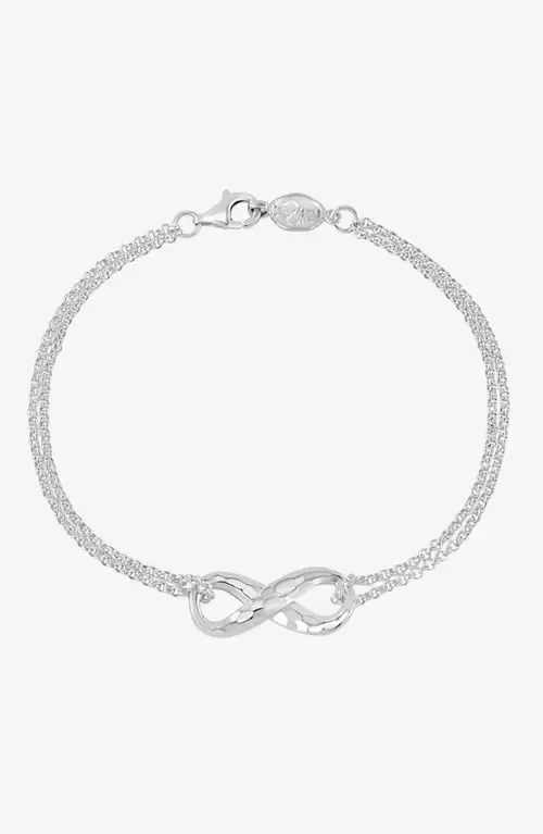 Entwined Infinity Bracelet in Sterling Silver by Dower & Hall