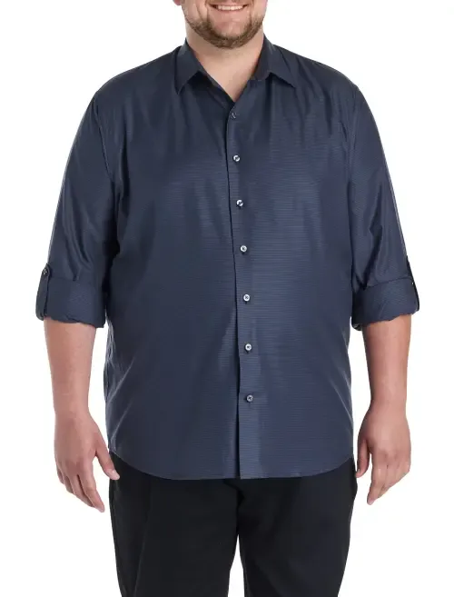 Textured Sport Shirt by Synrgy by DXL