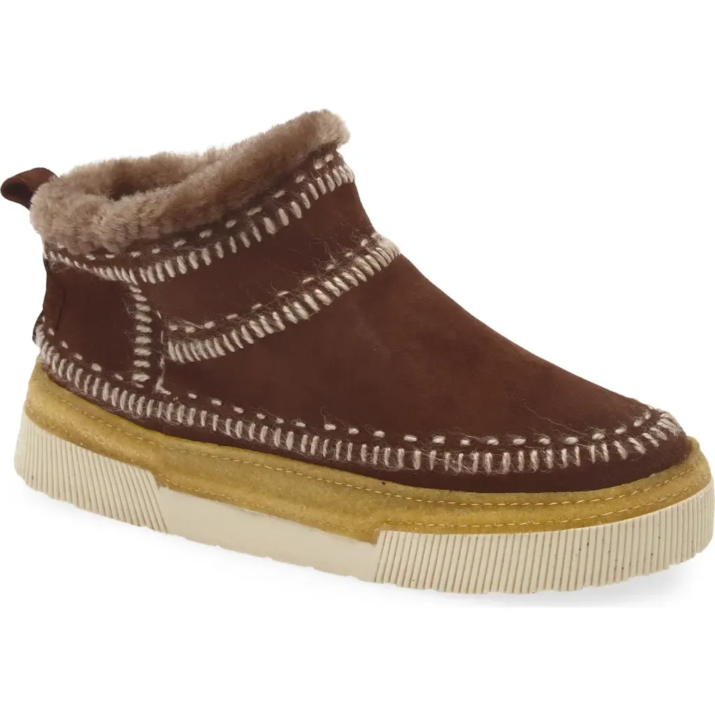 Ronan 6.0 Genuine Shearling Lined Ankle Boot in Chocolate Suede by Laidback London