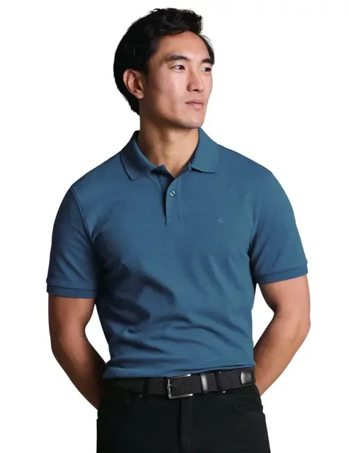 Short Sleeve Cotton Stretch Pique Polo by Charles Tyrwhitt