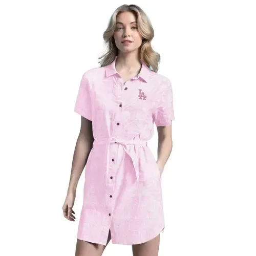 Margaritaville Los Angeles Dodgers Palm Linen Dress by Margaritaville