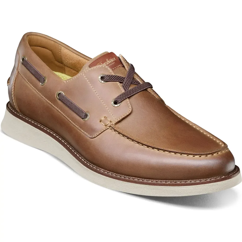Launch Moc Toe Lace-Up Boat Shoe by Florsheim