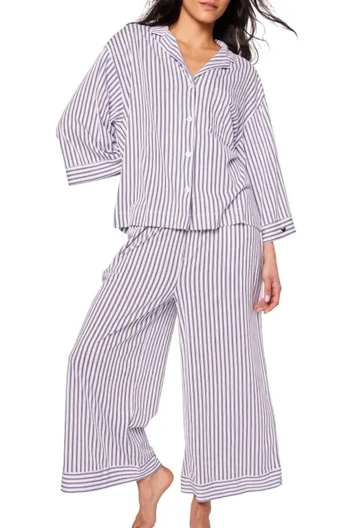 Olivia Wide Leg Pima Cotton Pajamas by Petite Plume