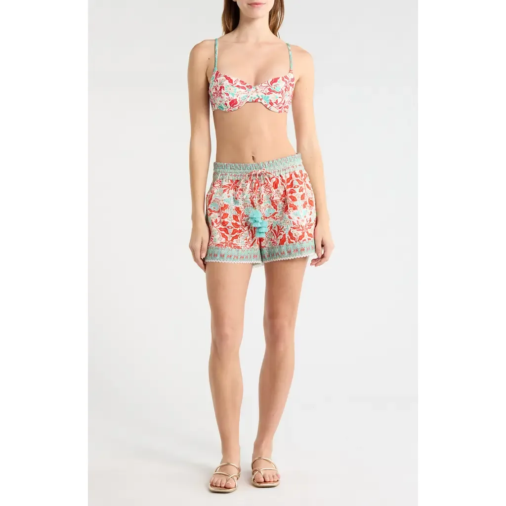 Marsha Print Cover-Up Shorts by Ramy Brook