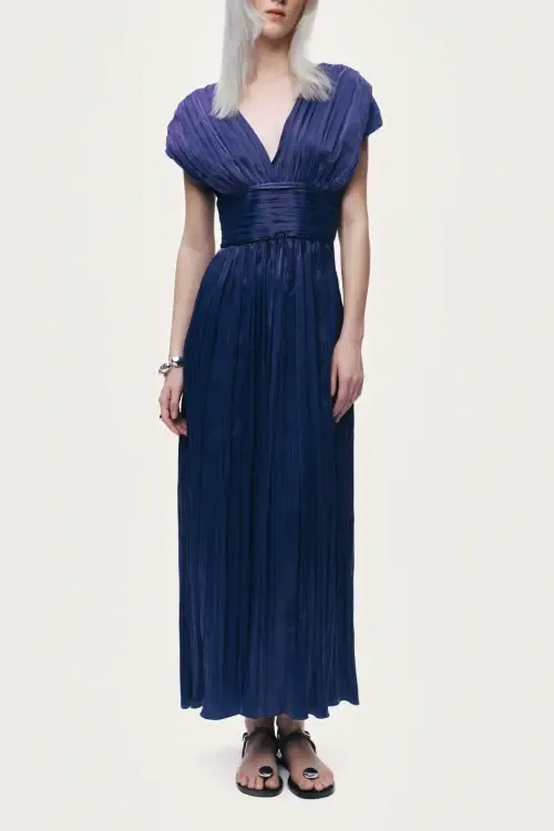 V-Neck Midi Sleeveless Dress by Nocturne