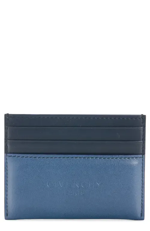 Padded Colorblock Leather Card Case by Givenchy