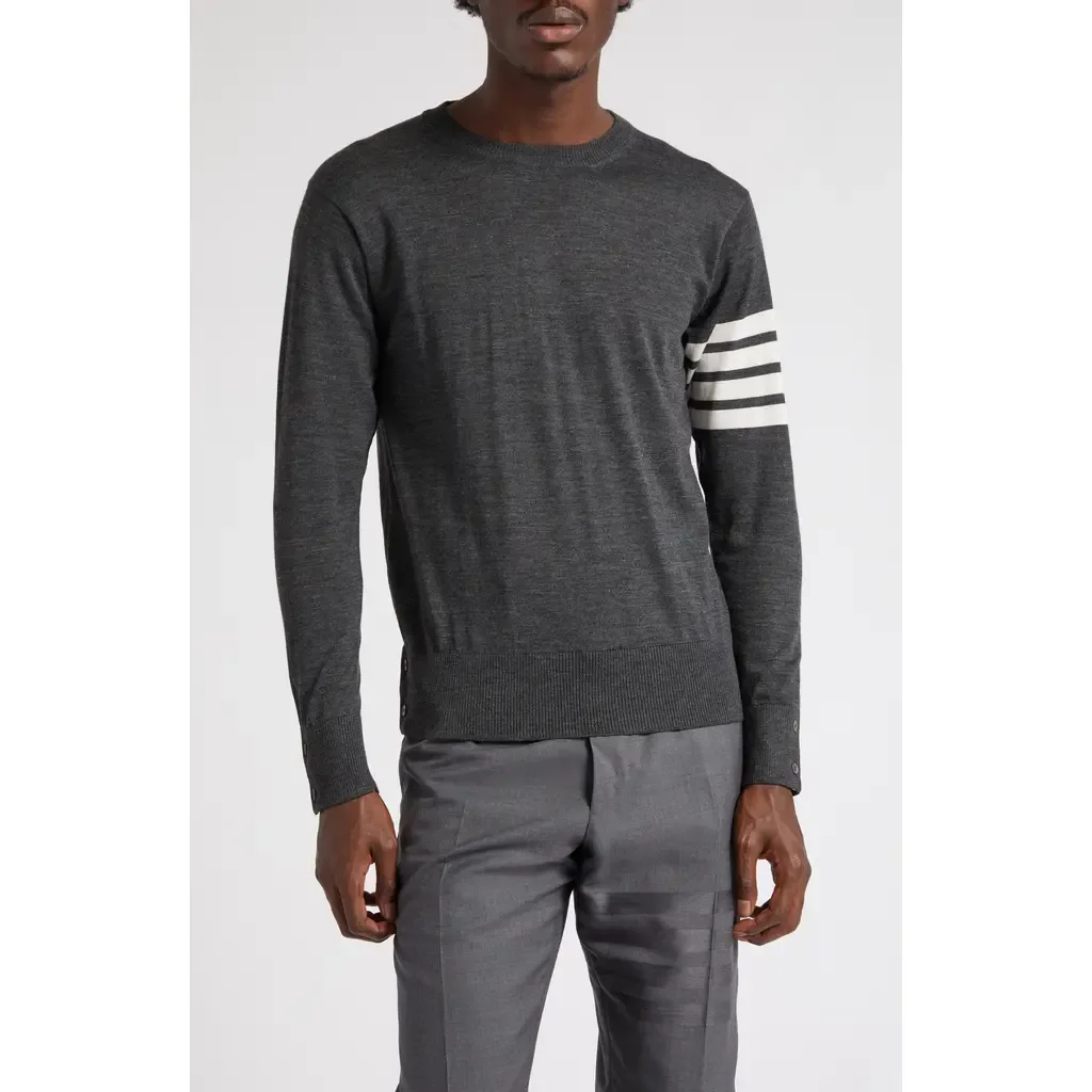 4-Bar Merino Wool Sweater