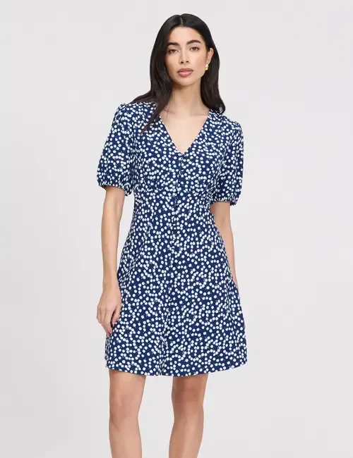 Ensley Button Through Short Dress by Finery London