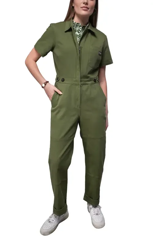 Essential Denim High Waisted Coverall by WILDFANG