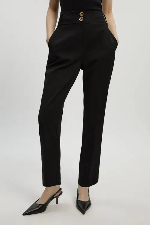 Textured Stretch Straight Leg Trouser by Karen Millen