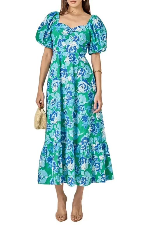 Back Cutout Cotton Dress by English Factory