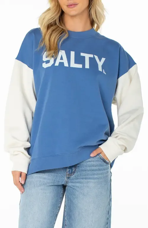 Lineup Contrast Crewneck Sweatshirt by Roxy