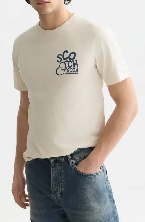 Regular Fit Cotton Graphic T-Shirt by Scotch & Soda
