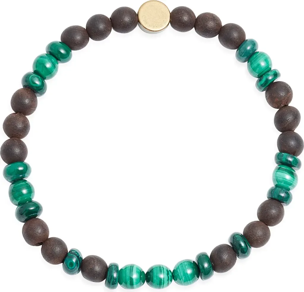 Earth Spirit Malachite & Wood Bracelet by Caputo & Co.
