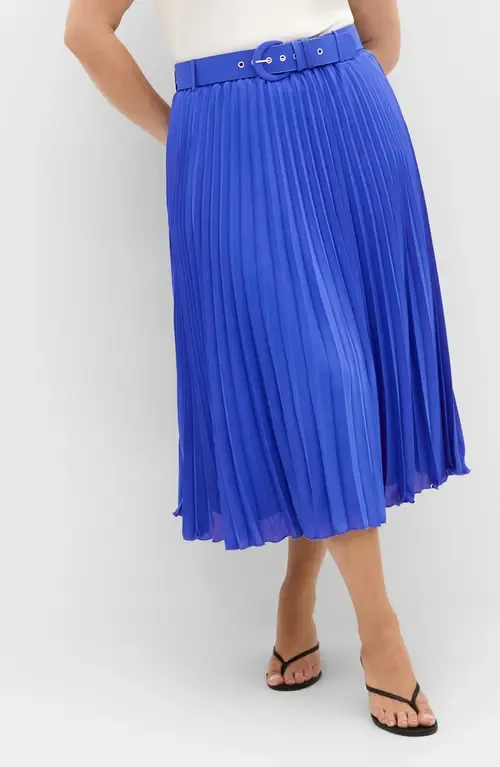 Petra Pleated Skirt by City Chic
