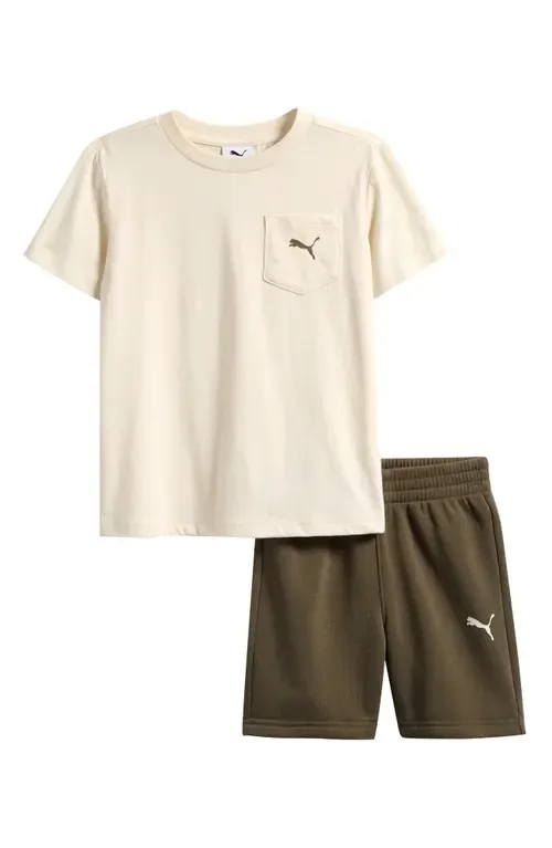 Pocket T-Shirt & Sweat Shorts Set by PUMA