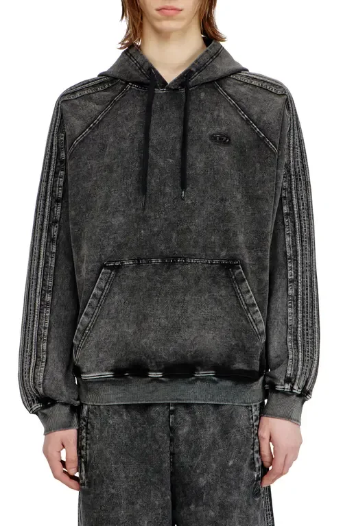 S-Altbox-Hood Cotton Fleece Hoodie by DIESEL®