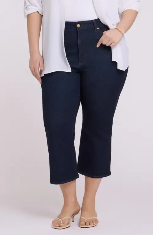 Monica High Waist Kick Flare Crop Jeans