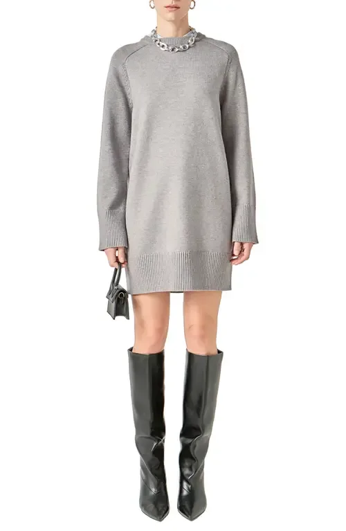 Crew Sweater Dress by English Factory