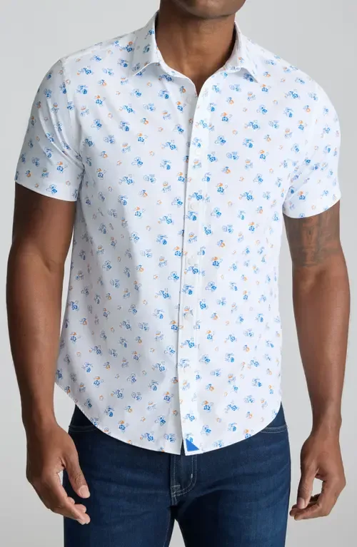 Opal Floral Short Sleeve Performance Button-Up Shirt by UNTUCKit