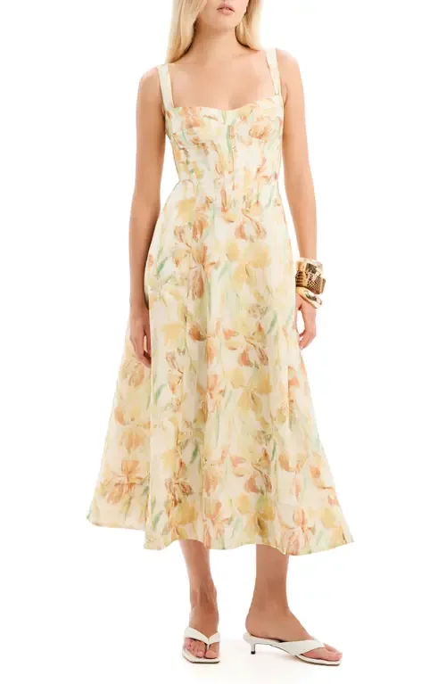 Adaline Floral Midi Dress