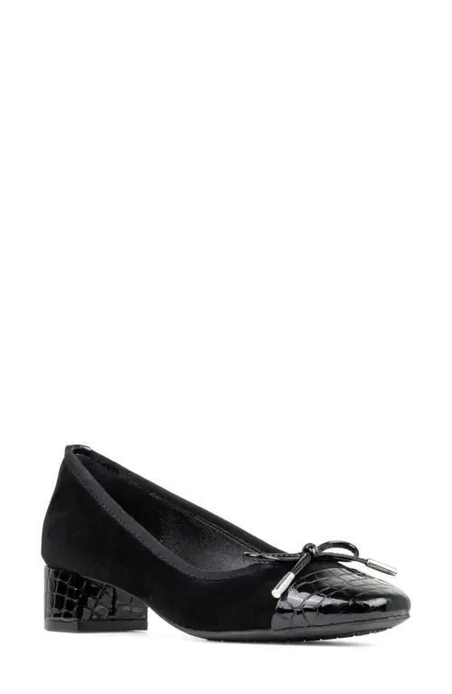Josefina Cap Toe Pump by Donald Pliner