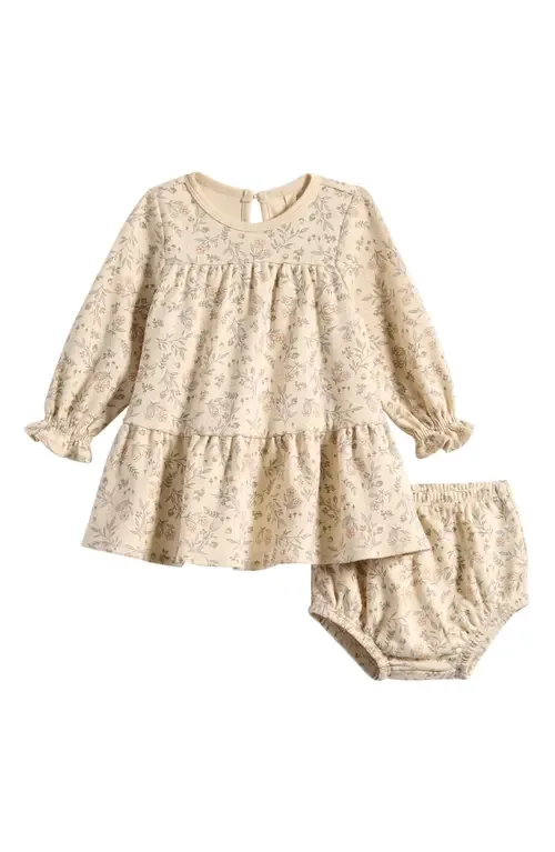 Stretch Organic Cotton Tiered Dress & Bloomers Set by QUINCY MAE