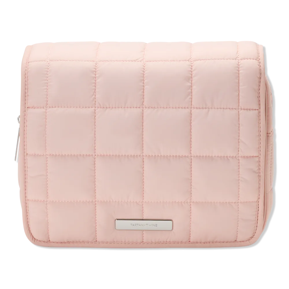 Light Pink Puffer Hanging Organizer by Tartan + Twine