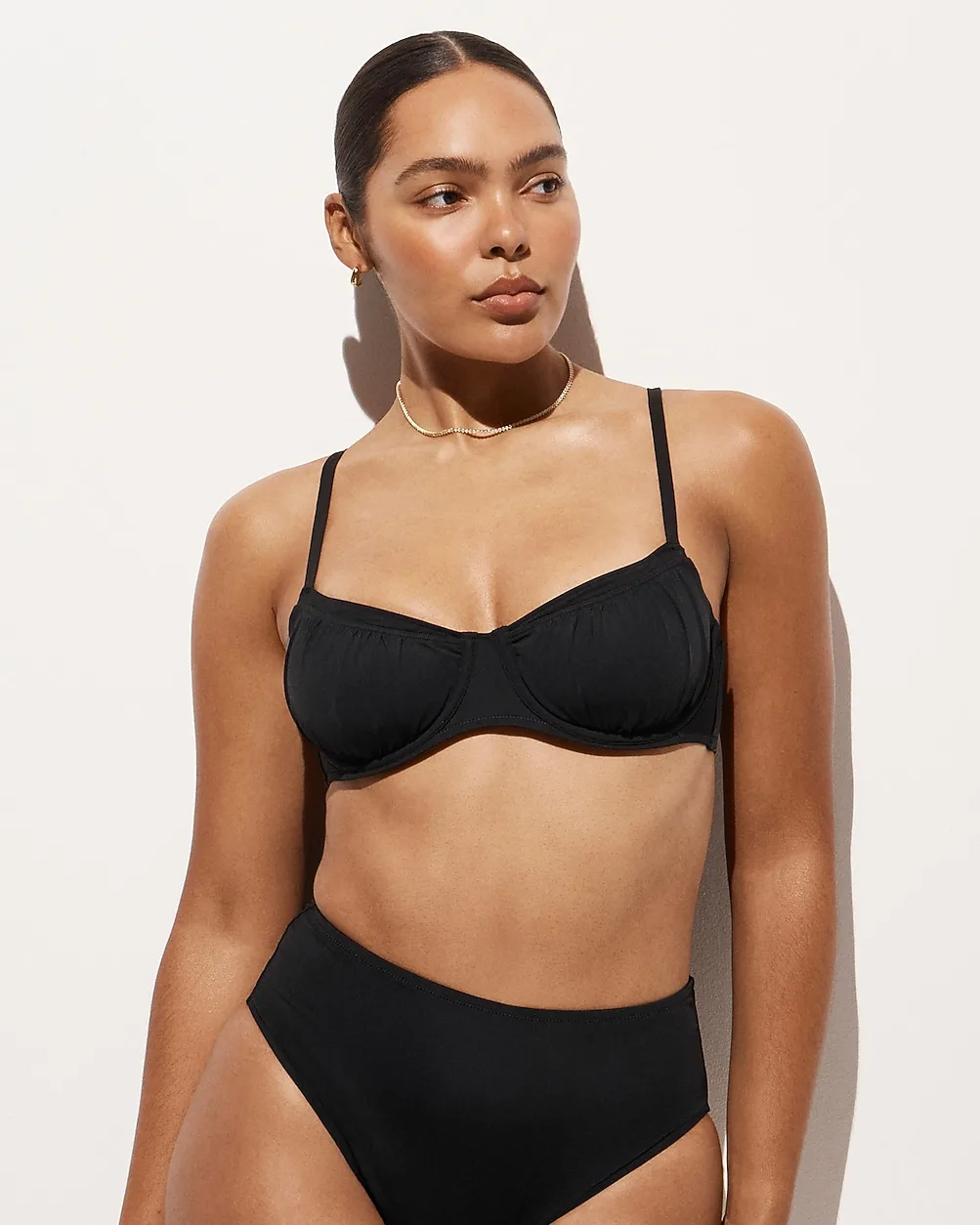 DD Ruched Underwire Bikini Top by J.Crew