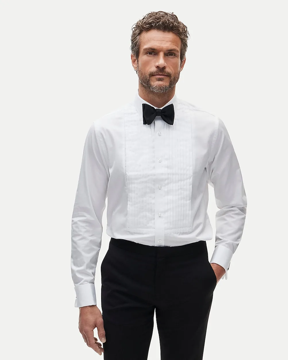 Ludlow Premium Cotton Pleated-Bib Tuxedo Shirt by J.Crew