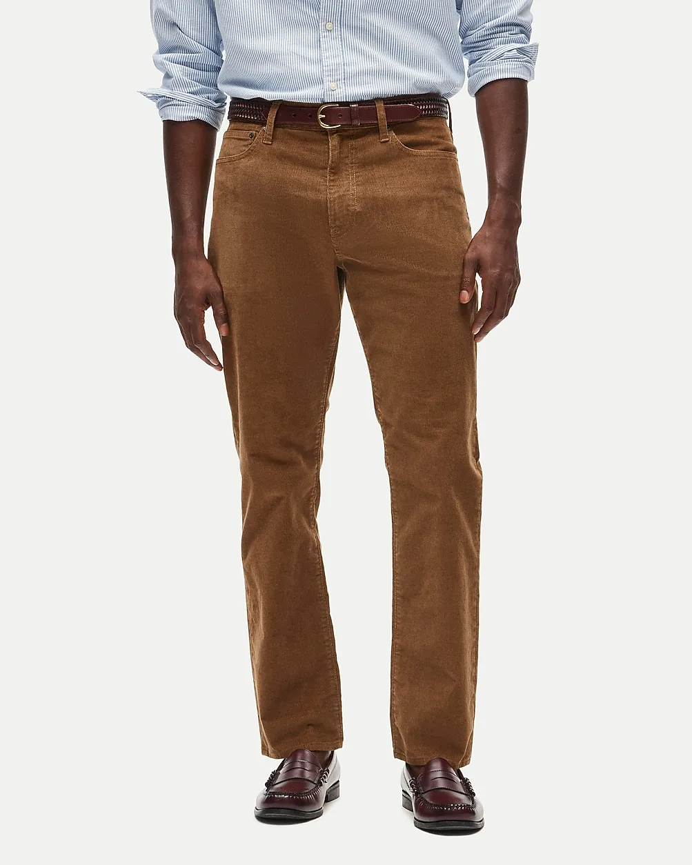 Athletic Straight-Fit Stretch Corduroy Five-Pocket Pant