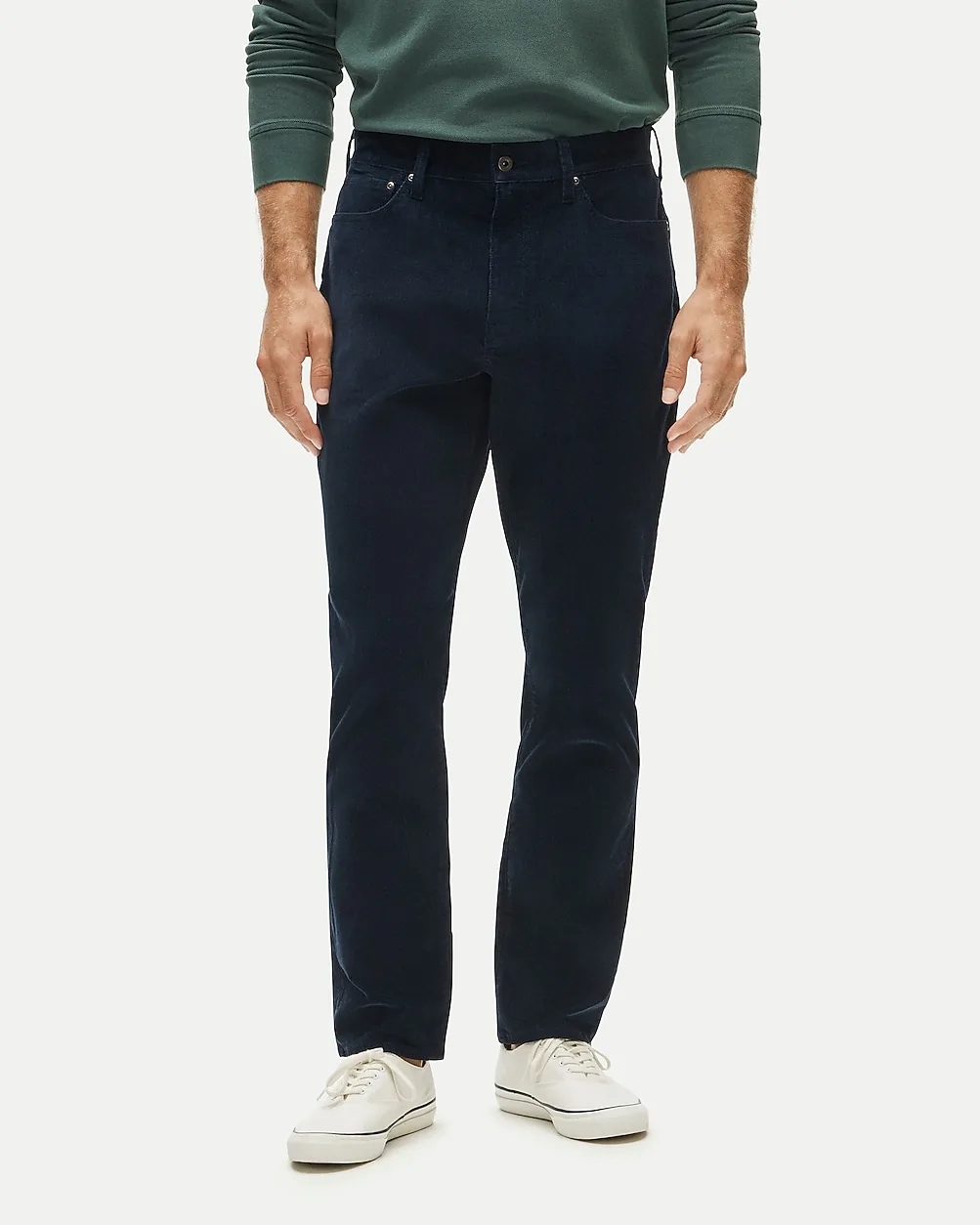 Athletic Straight-Fit Stretch Corduroy Five-Pocket Pant
