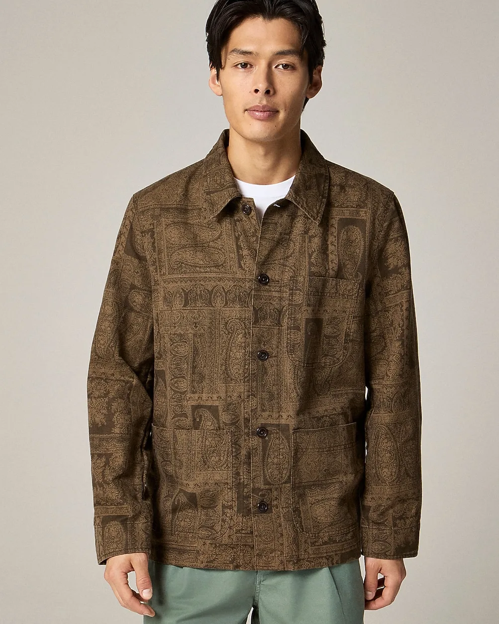 Cotton-Linen Blend Chore Jacket by J.Crew