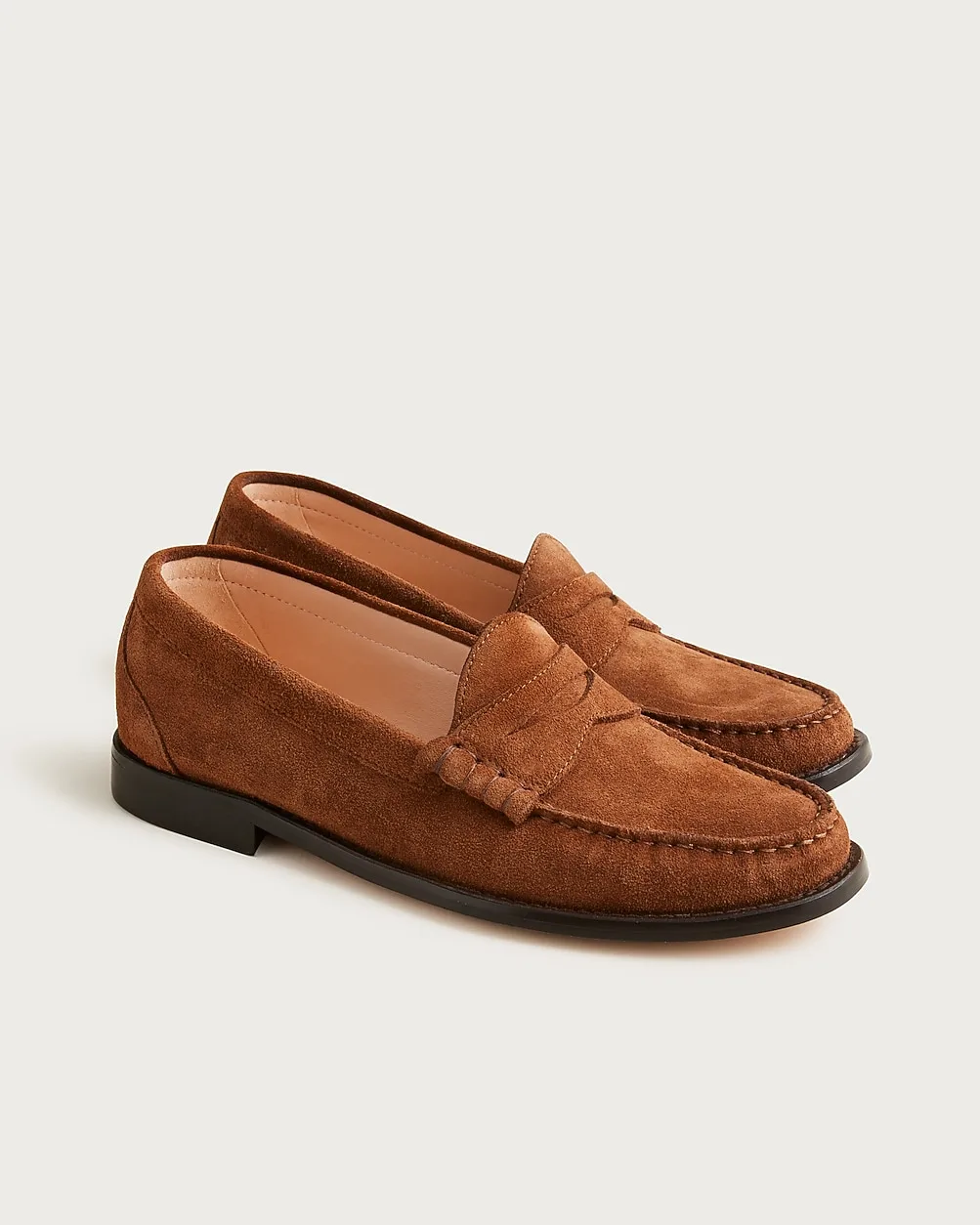 Winona Penny Loafers in Suede by J.Crew