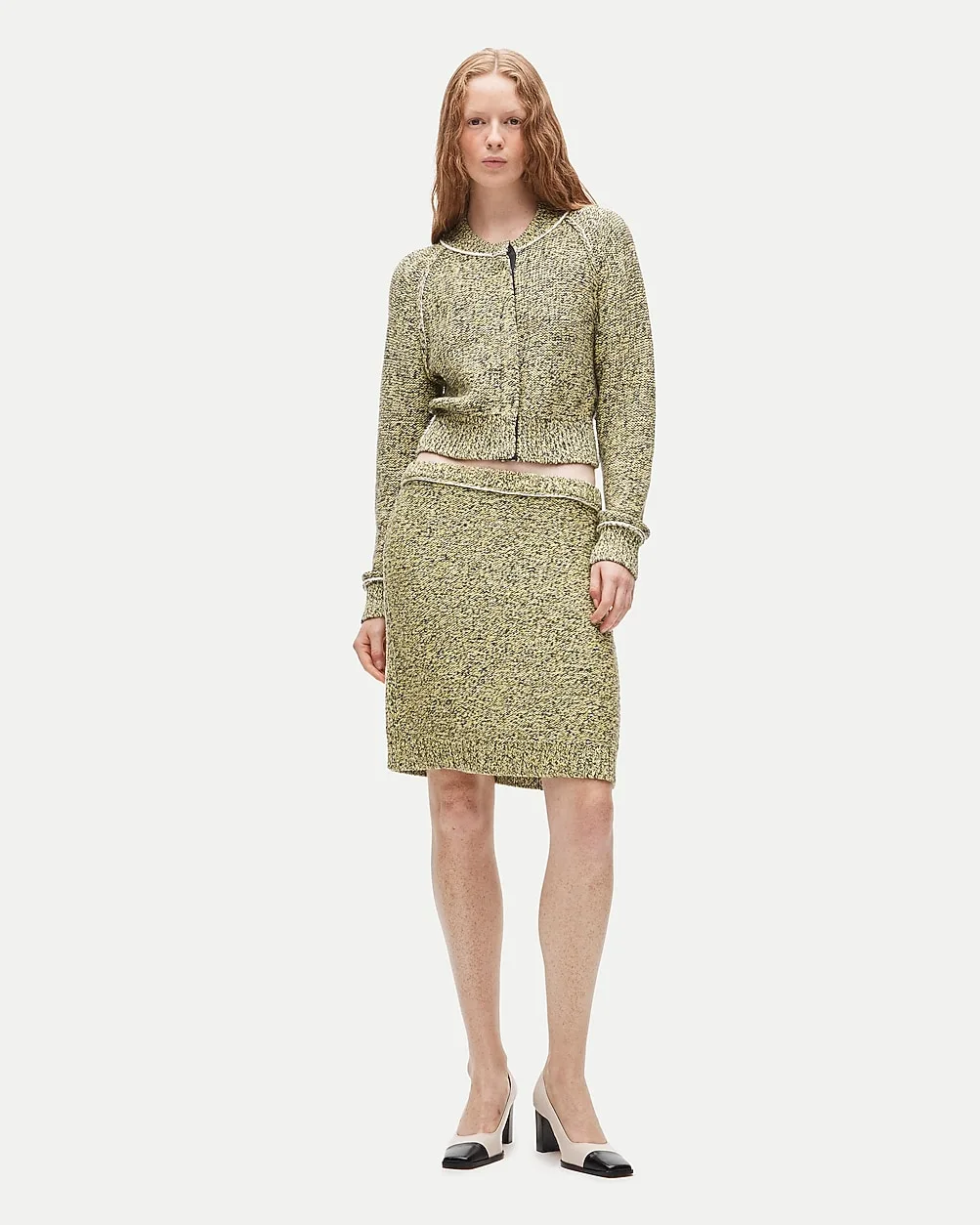 Eckhaus Latta x J.Crew Marled Sweater-Skirt by J.Crew