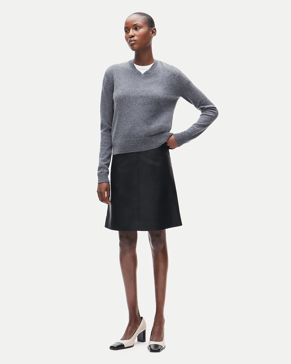 Fairfax Skirt in Faux Leather by J.Crew