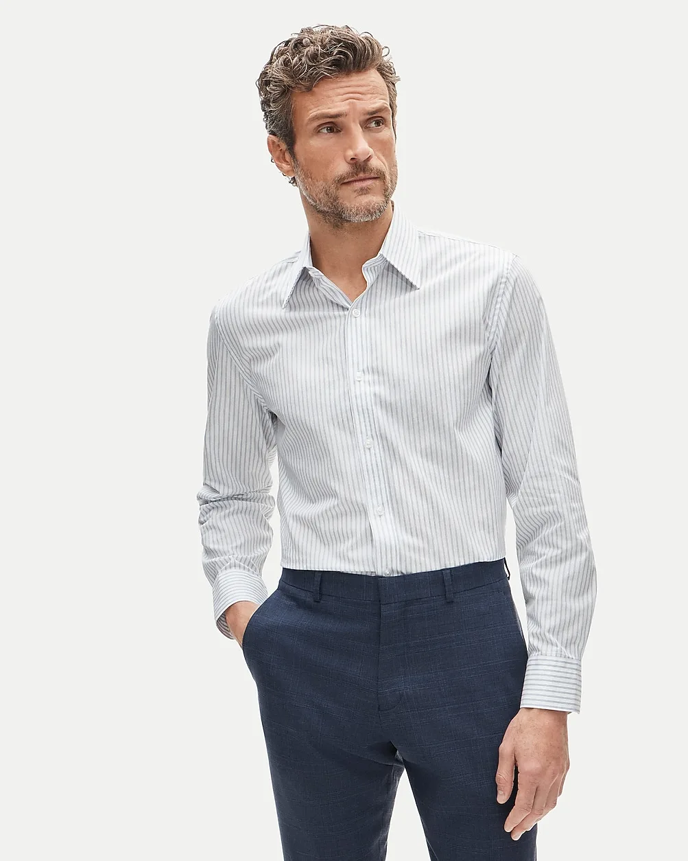 Slim-Fit Ludlow Premium Cotton Dress Shirt
