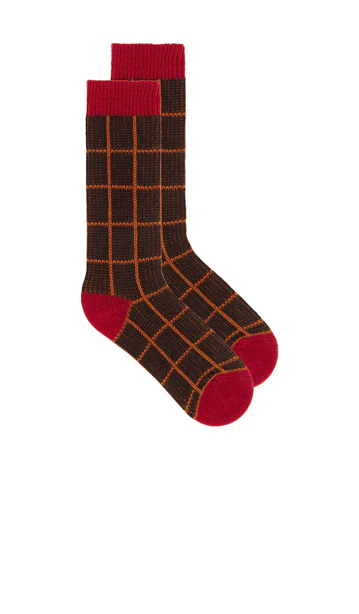 The Checker Soft Sock by Guest In Residence