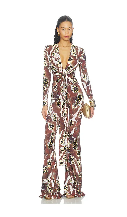 Jumpsuit in Brown by Roberto Cavalli