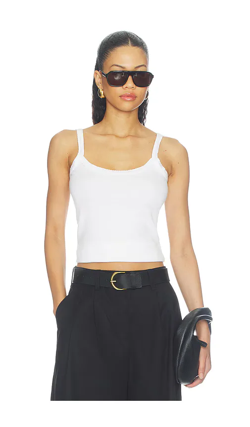The Baby Rib Scallop Tank by DONNI.