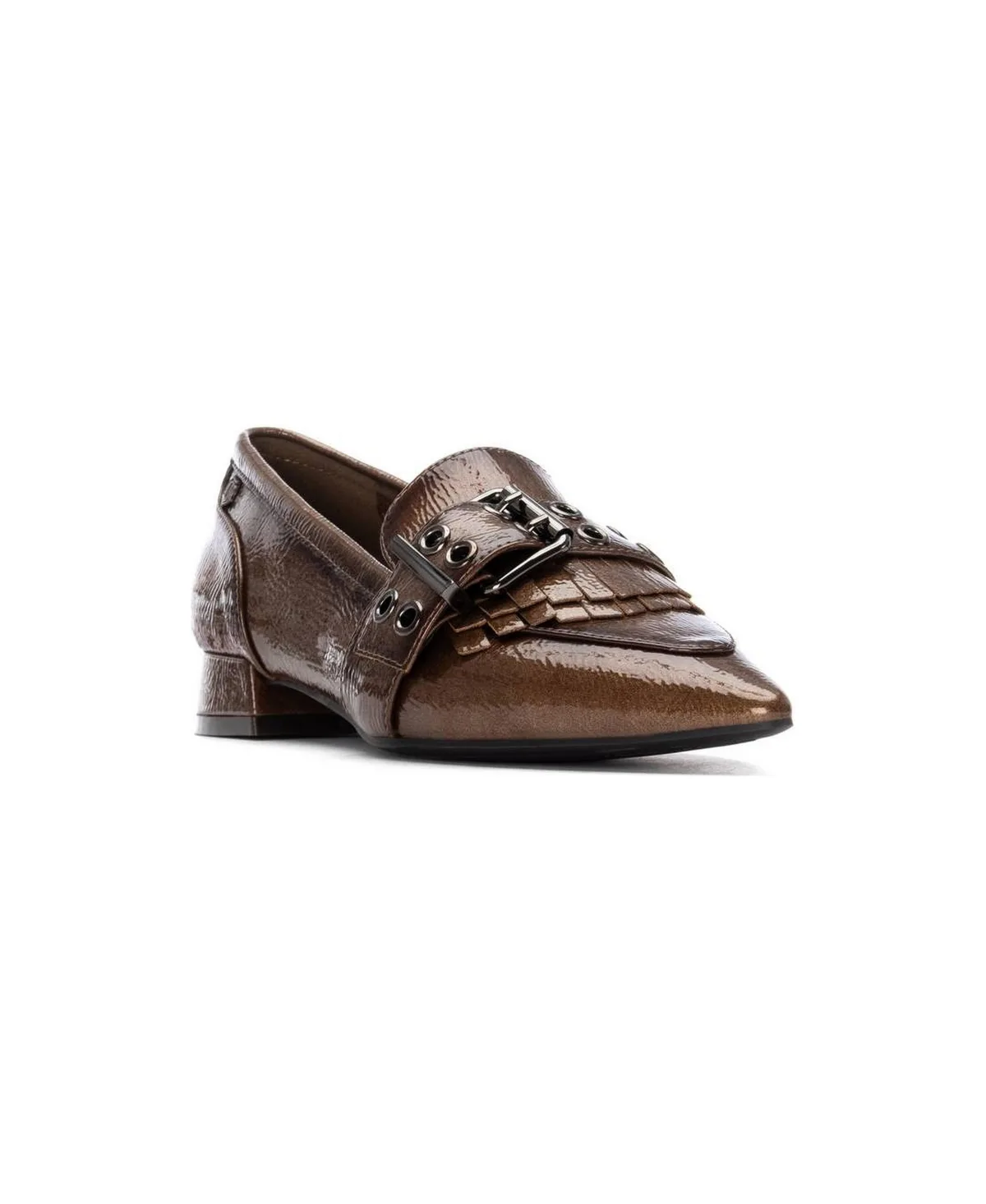 Leather Pointed Toe Carmela Collection Loafers by Xti