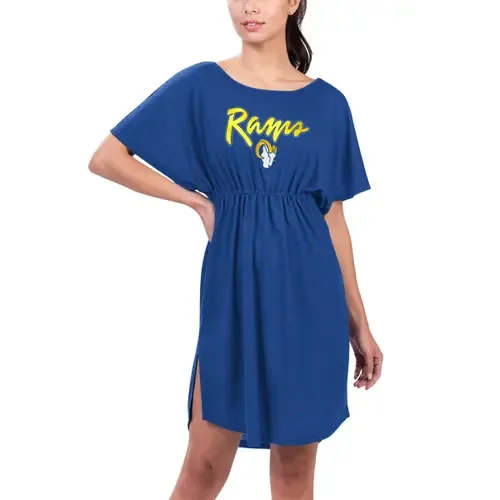 G-III 4Her by Carl Banks Royal Los Angeles Rams Versus Swim Cover-Up by G-III 4HER BY CARL BANKS