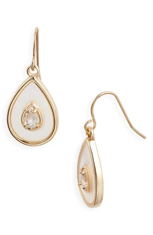 Resin Cubic Zirconia Teardrop Earrings by Nordstrom