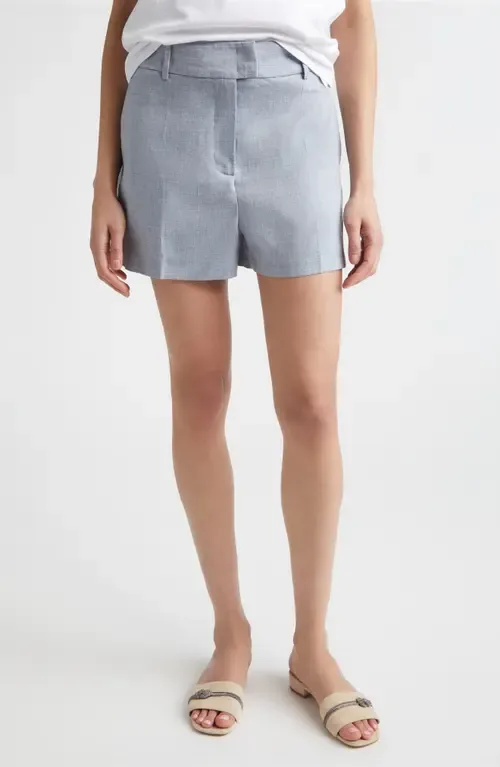 Linen & Wool Chambray Shorts by Eleventy