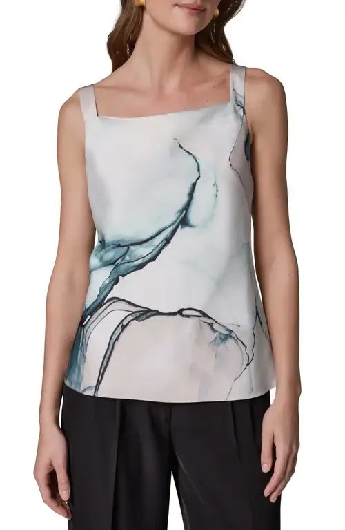 Cowl Neck Satin Tank by Donna Karan New York