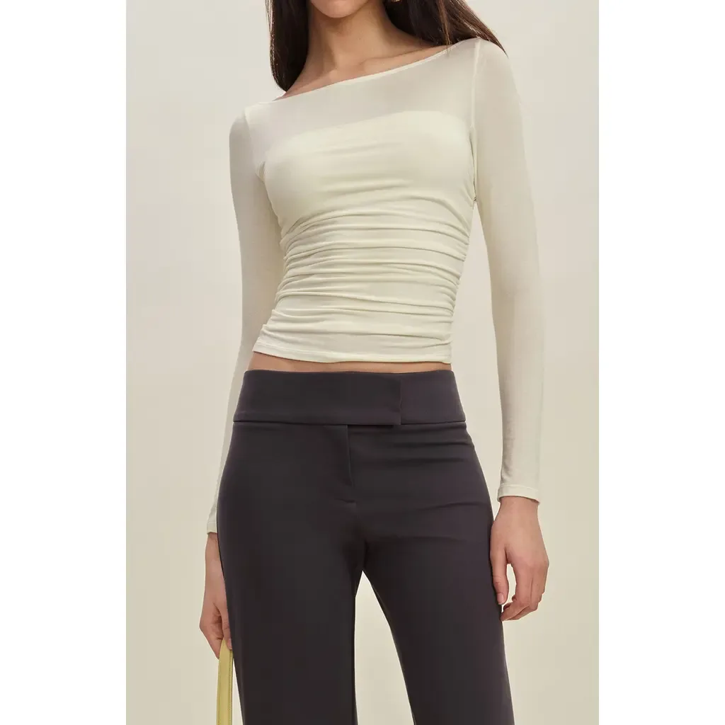Julian Ruched Knit Top