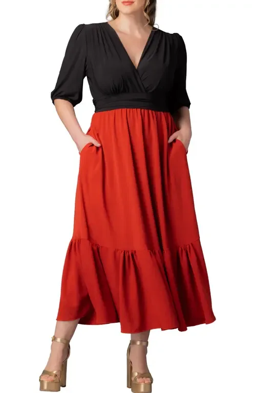 Danica Mixed Media Dress by Kiyonna